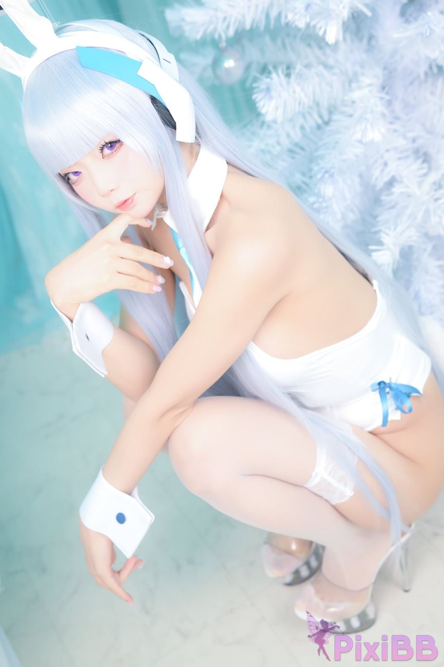 Cosplayer chuchu Tsunderes hot spring trip PixiBB.COM 050