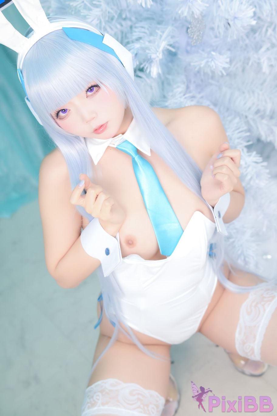 Cosplayer chuchu Tsunderes hot spring trip PixiBB.COM 057