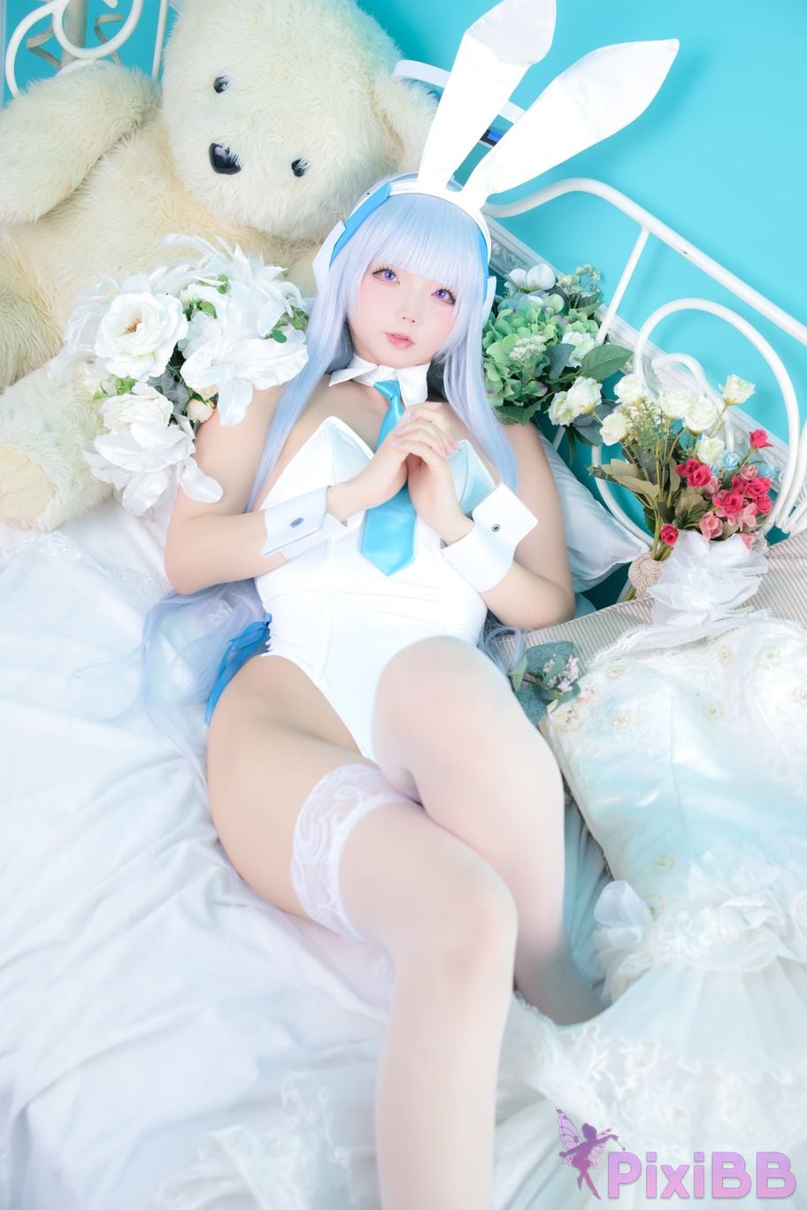 Cosplayer chuchu Tsunderes hot spring trip PixiBB.COM 058