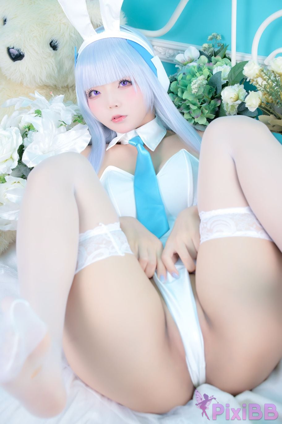 Cosplayer chuchu Tsunderes hot spring trip PixiBB.COM 060