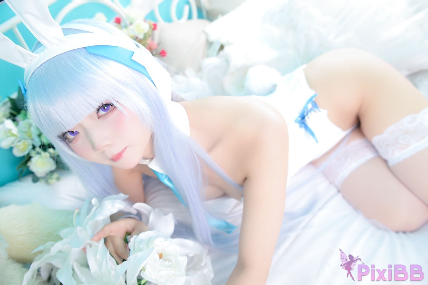 Cosplayer chuchu Tsunderes hot spring trip PixiBB.COM 063