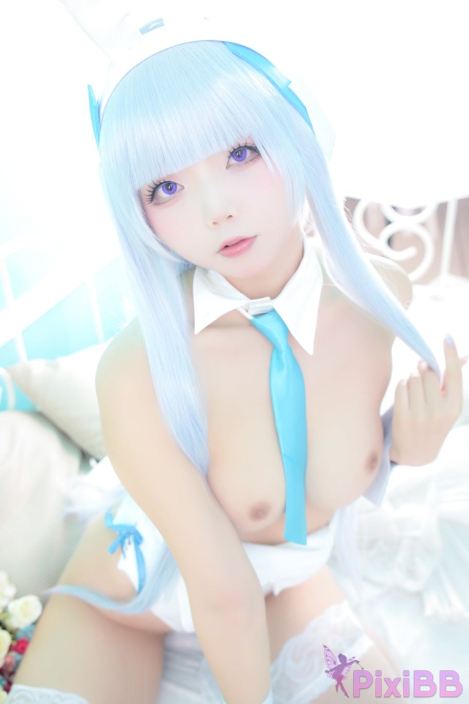 Cosplayer chuchu Tsunderes hot spring trip PixiBB.COM 071