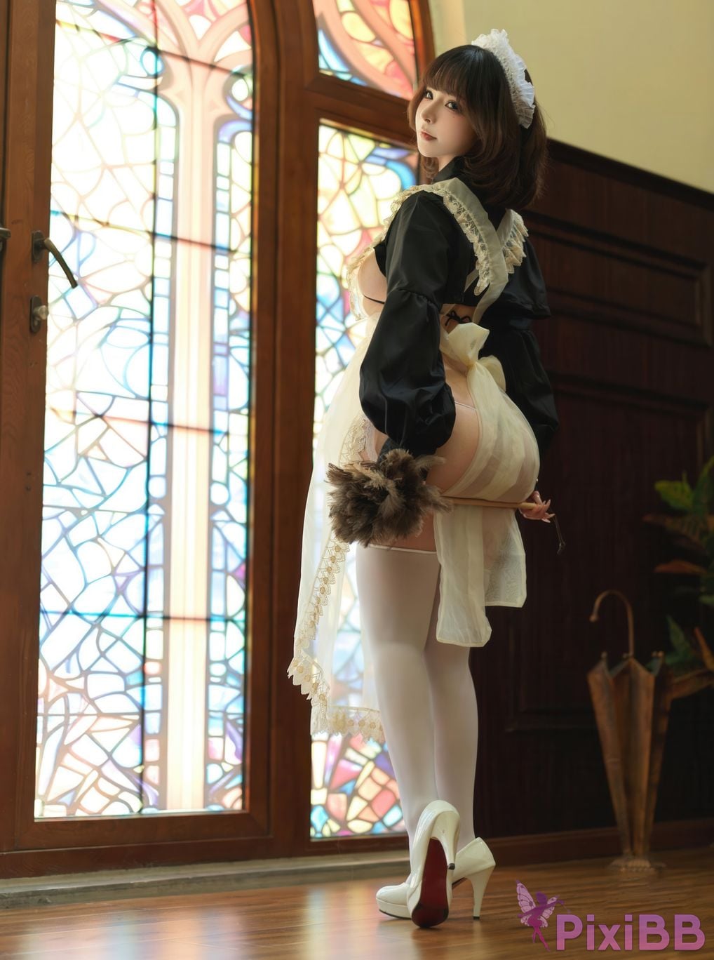 Cosplayer yuuhui Yuhui domestic maid PixiBB.COM 052