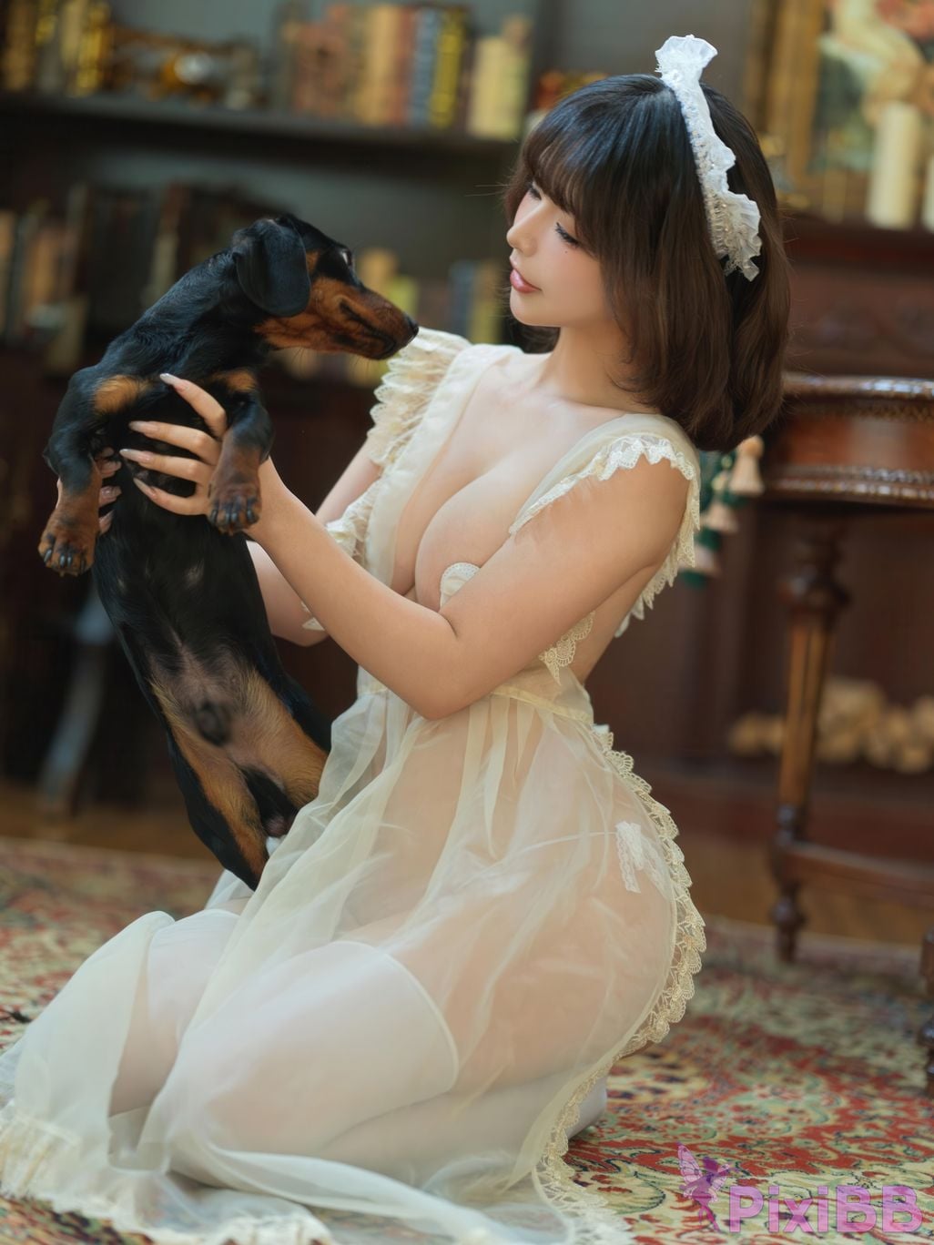 Cosplayer yuuhui Yuhui domestic maid PixiBB.COM 141