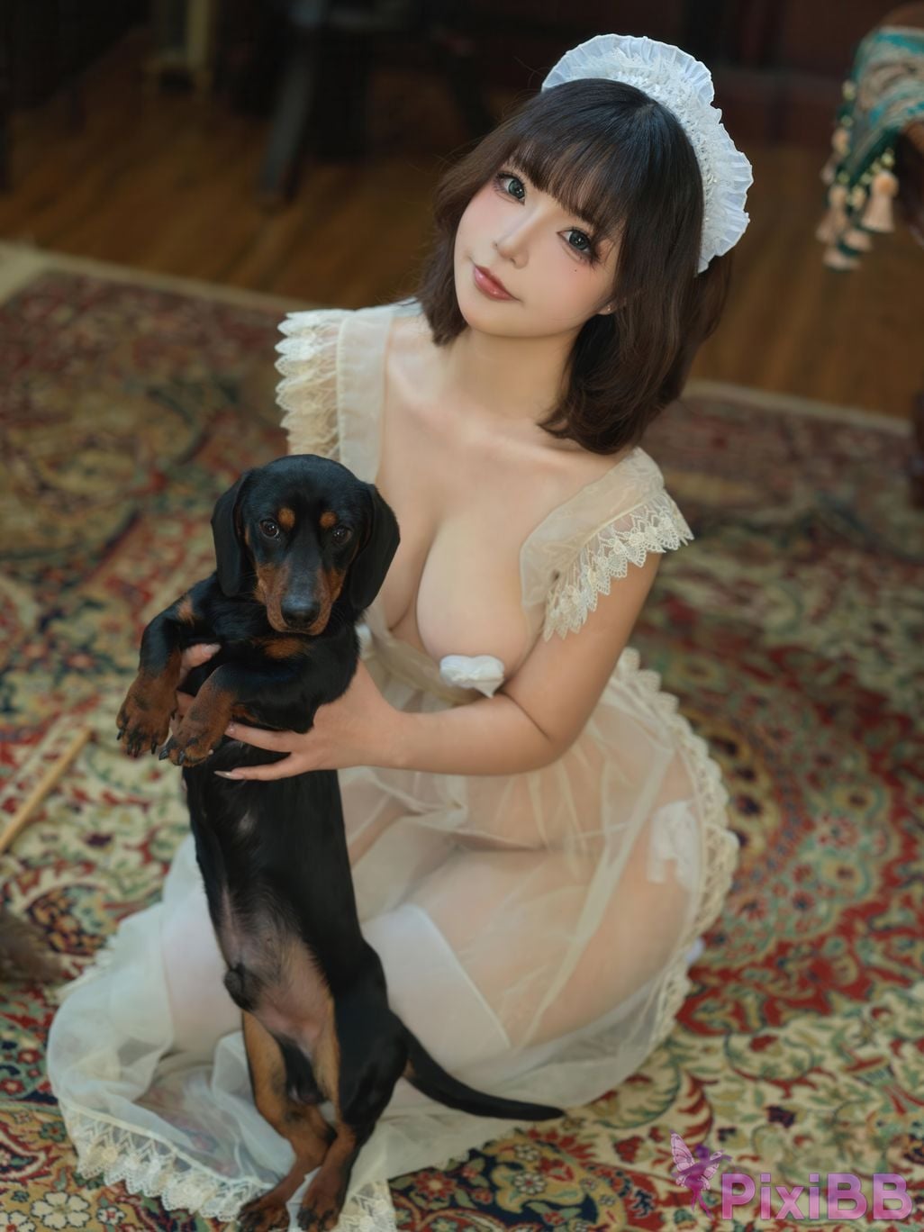 Cosplayer yuuhui Yuhui domestic maid PixiBB.COM 145