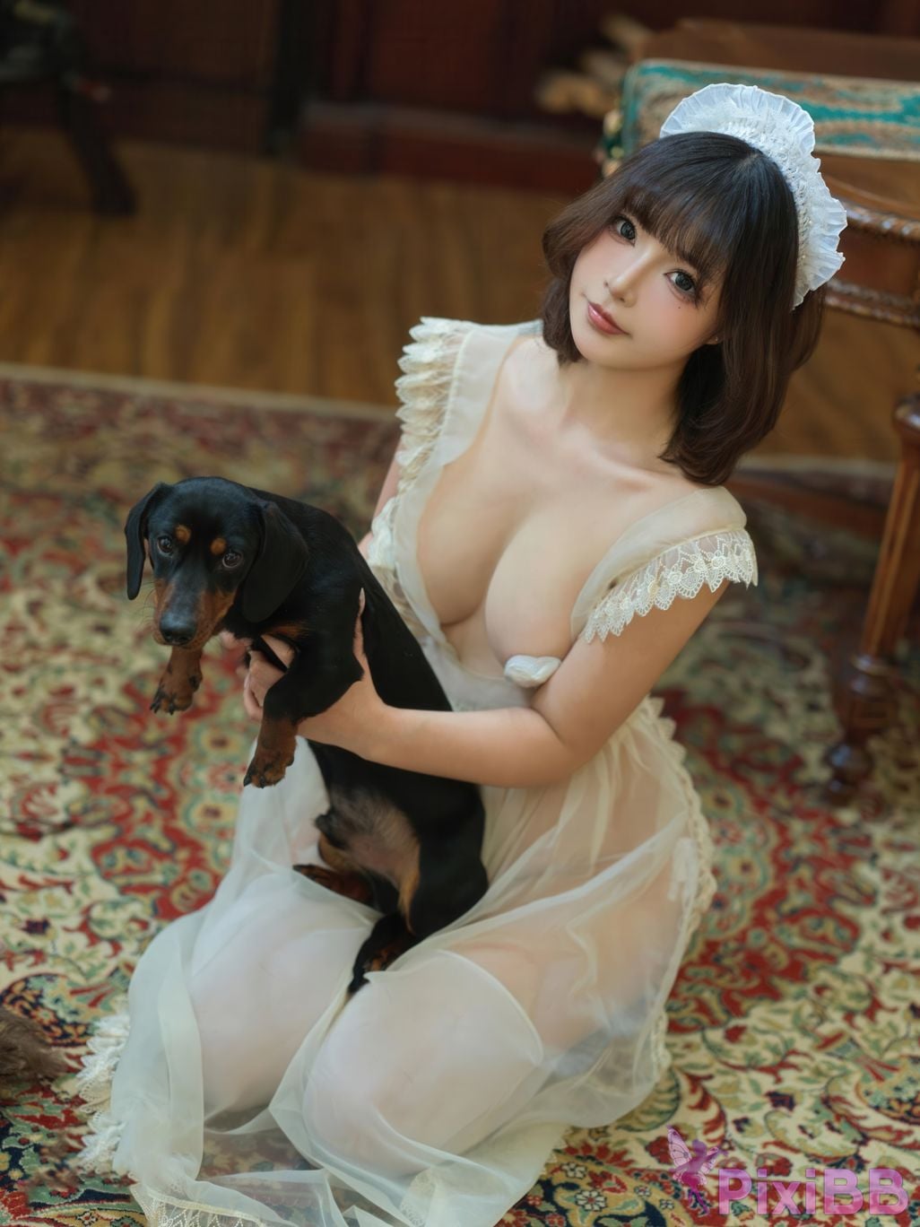 Cosplayer yuuhui Yuhui domestic maid PixiBB.COM 146