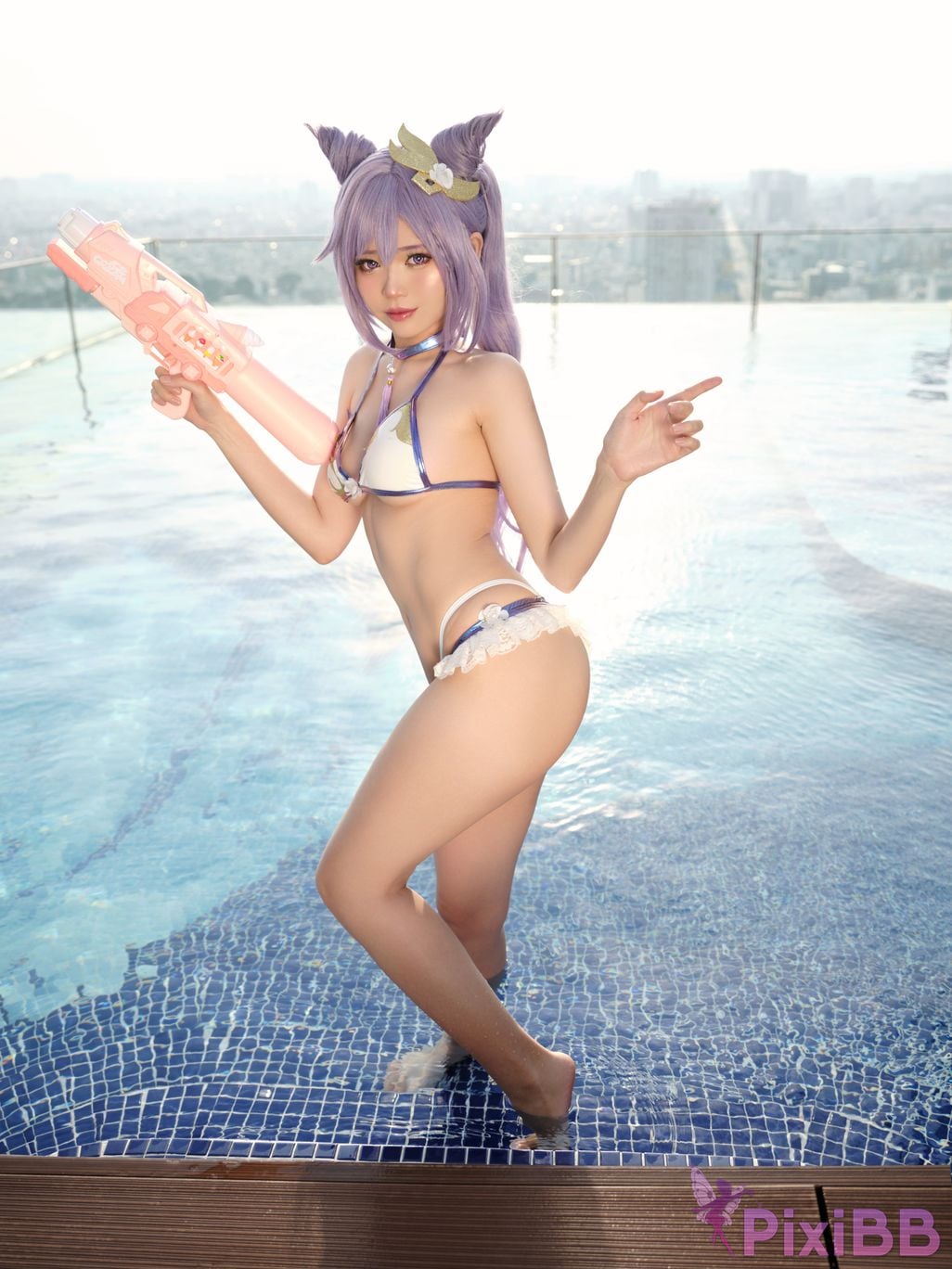 Coser ZinieQ Keqing Bikini PixiBB.COM 002