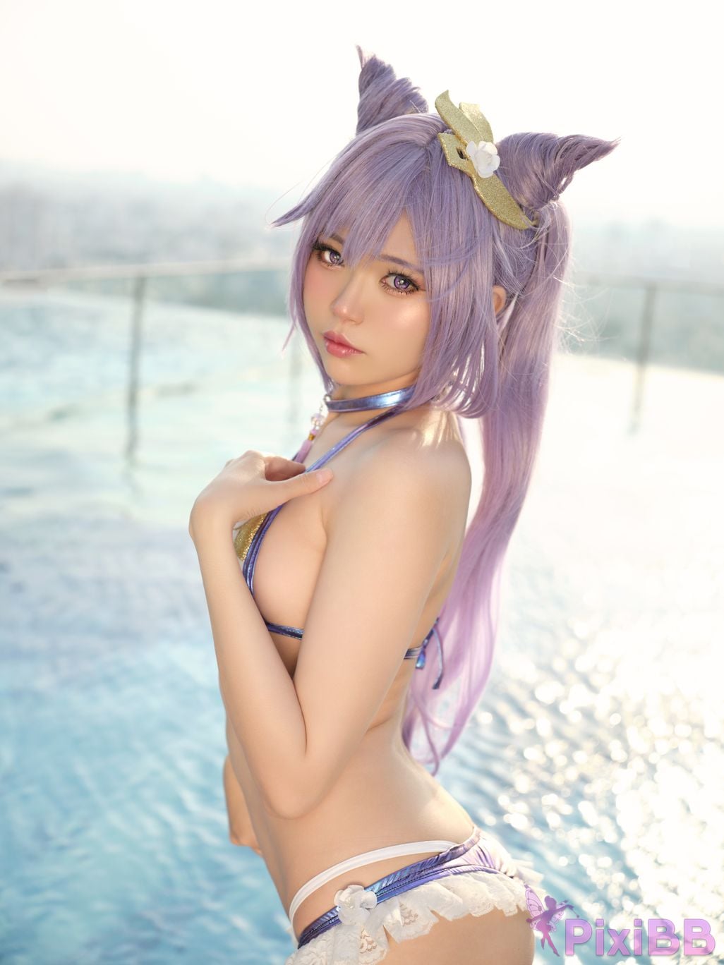 Coser ZinieQ Keqing Bikini PixiBB.COM 003