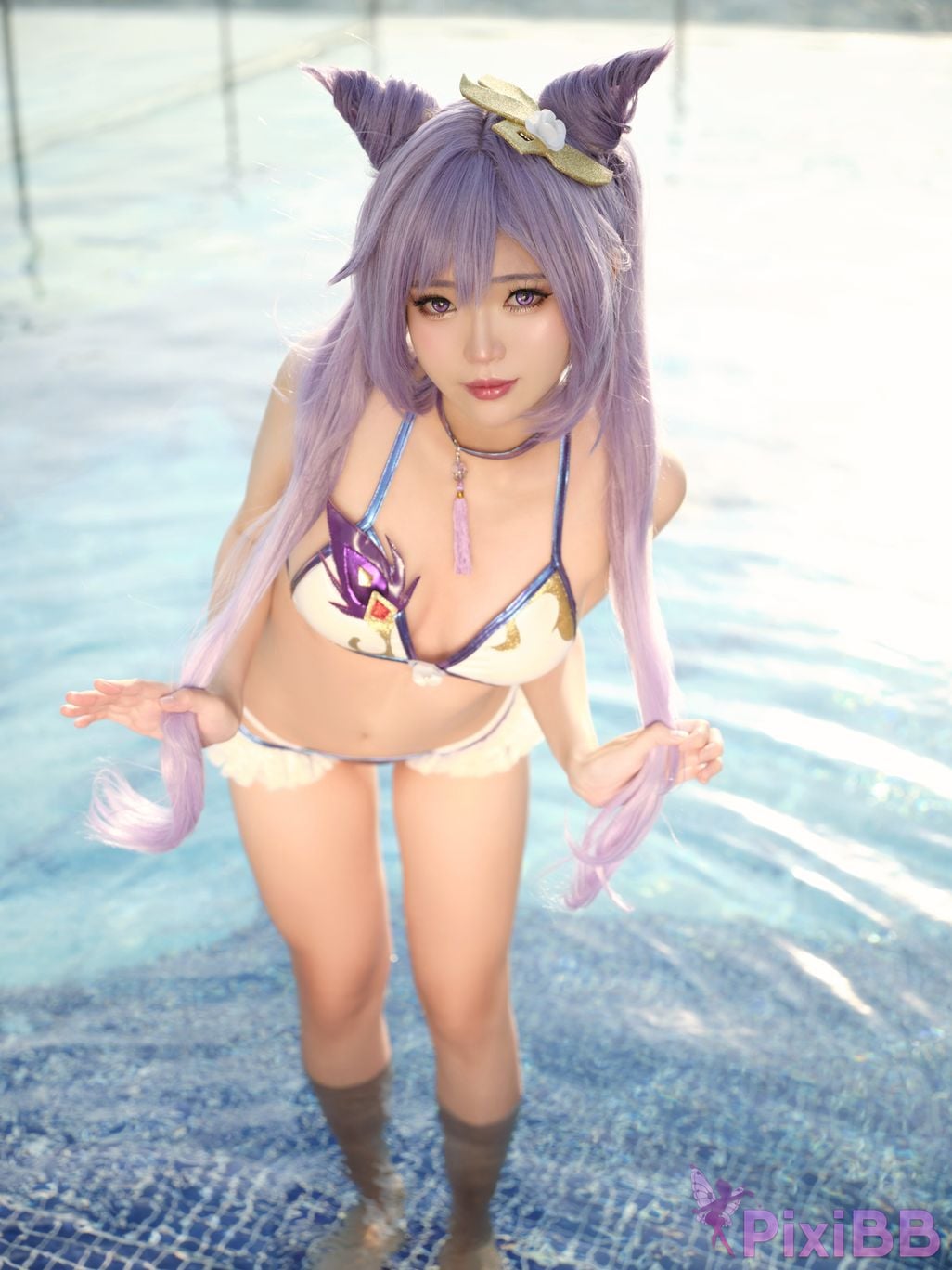 Coser ZinieQ Keqing Bikini PixiBB.COM 006