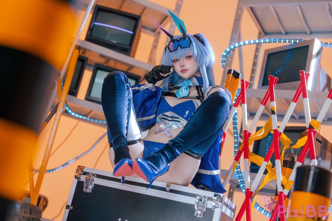 Cosplayer Island fish azur lane garden racing suit PixiBB.COM 013