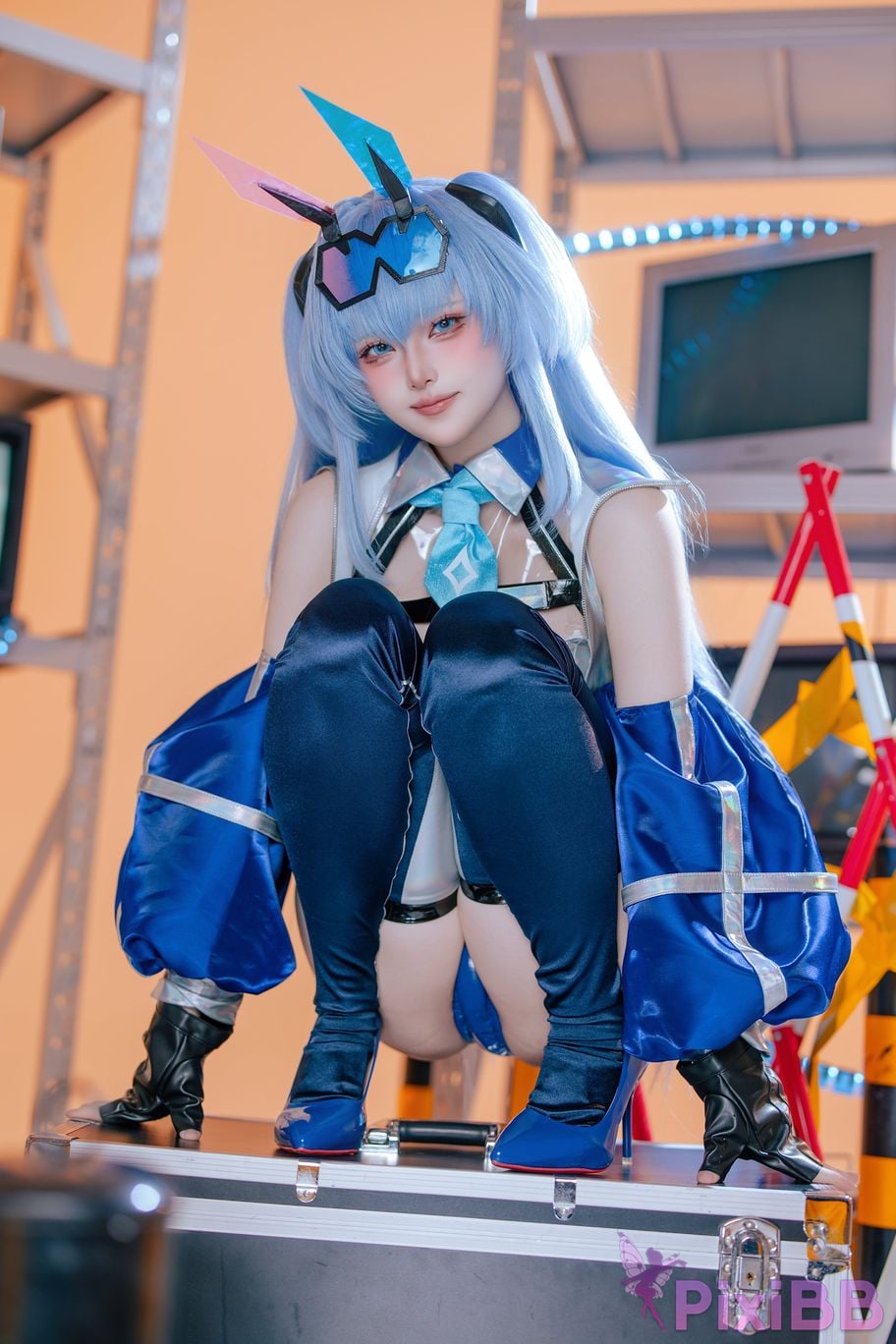 Cosplayer Island fish azur lane garden racing suit PixiBB.COM 030