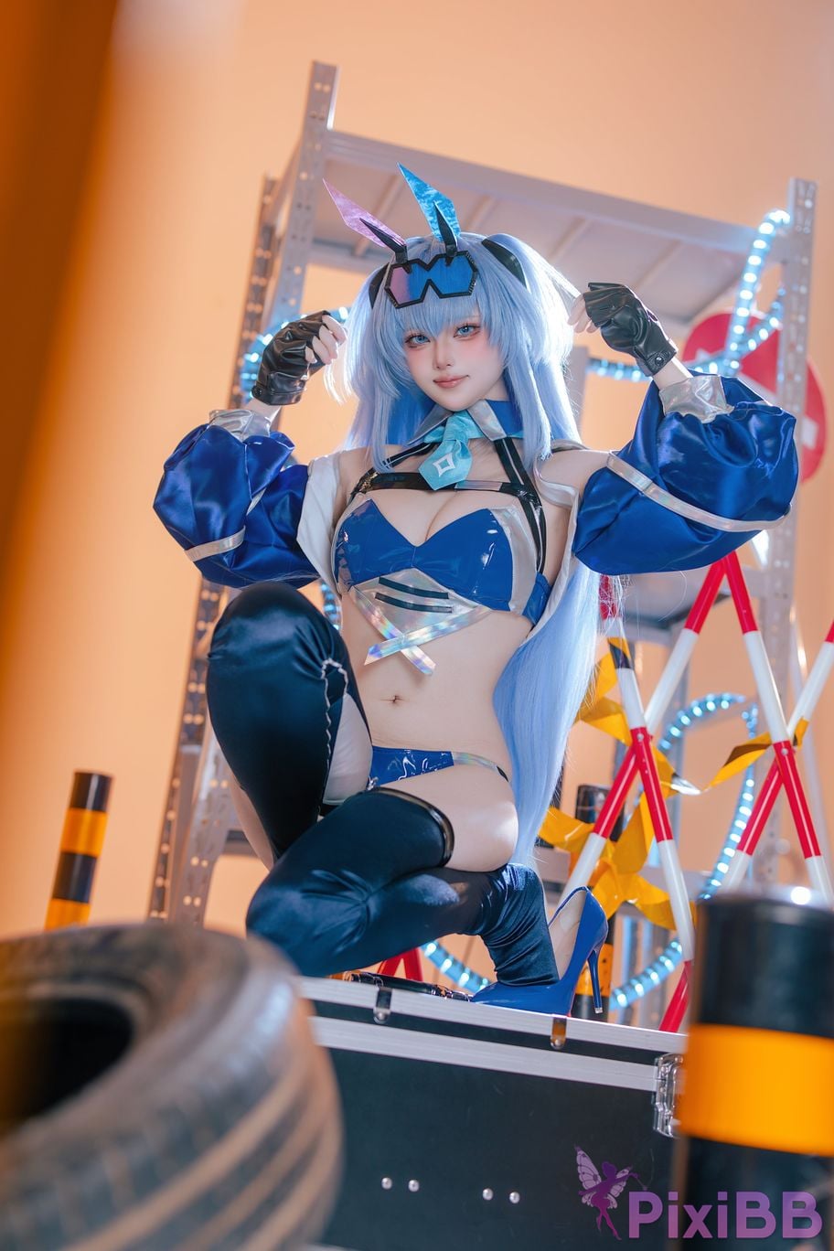 Cosplayer Island fish azur lane garden racing suit PixiBB.COM 031