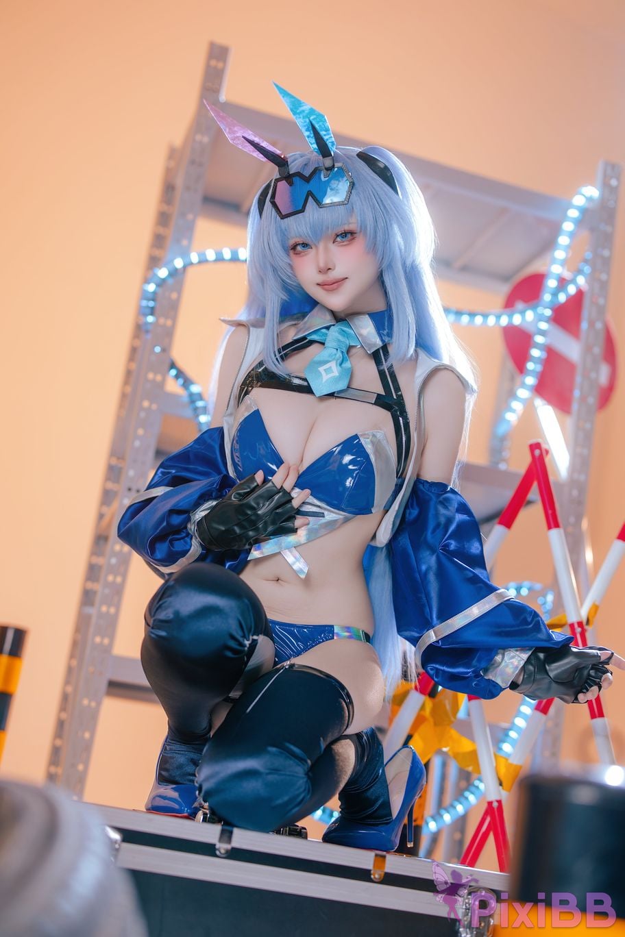 Cosplayer Island fish azur lane garden racing suit PixiBB.COM 032