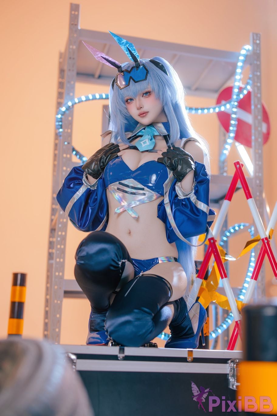 Cosplayer Island fish azur lane garden racing suit PixiBB.COM 033