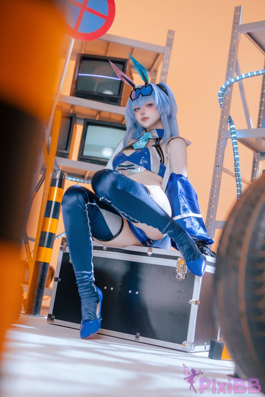 Cosplayer Island fish azur lane garden racing suit PixiBB.COM 045