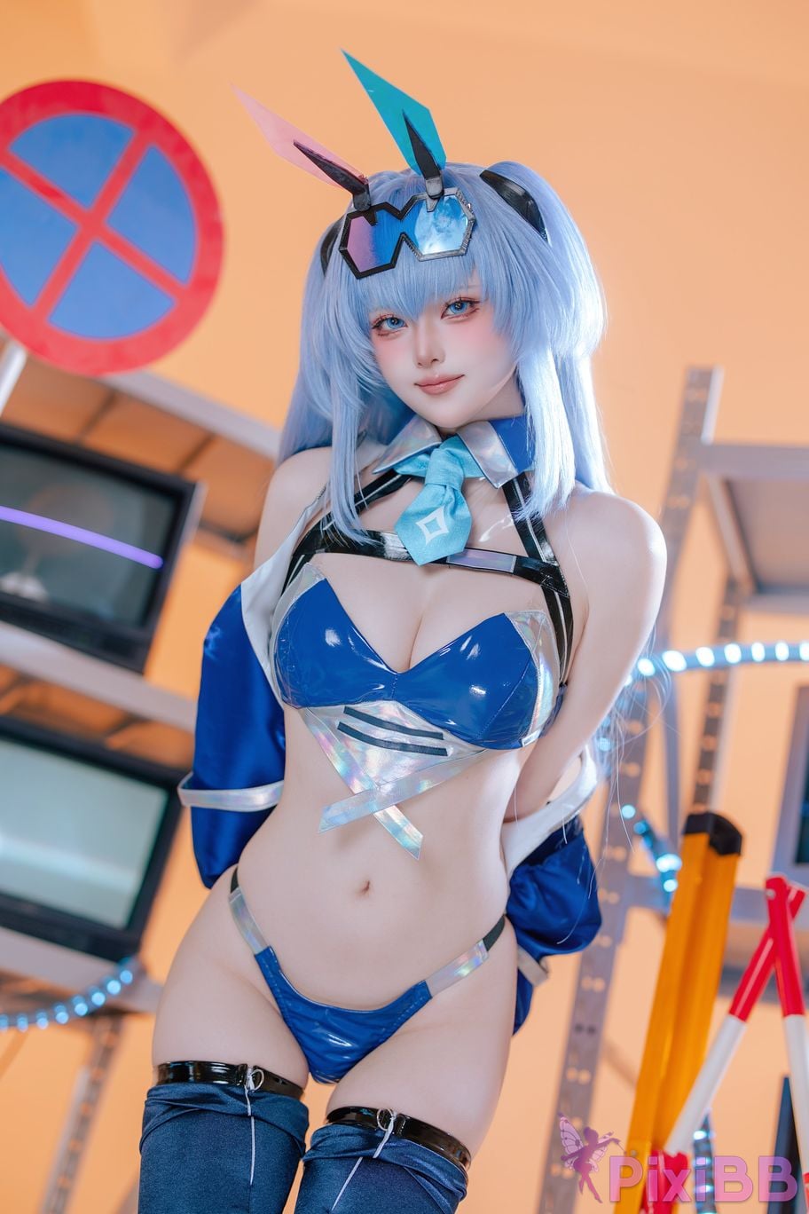 Cosplayer Island fish azur lane garden racing suit PixiBB.COM 049