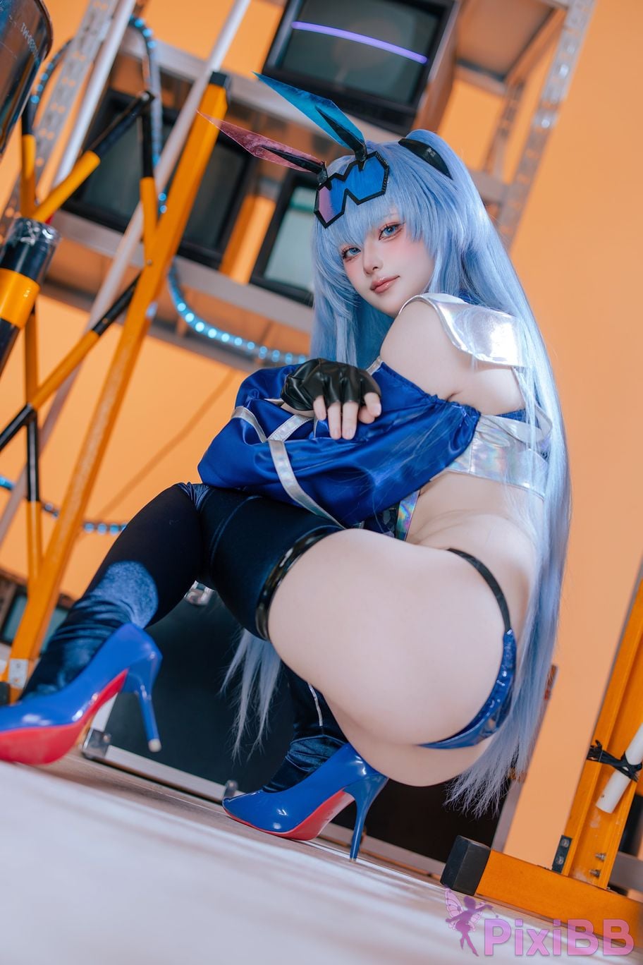 Cosplayer Island fish azur lane garden racing suit PixiBB.COM 057