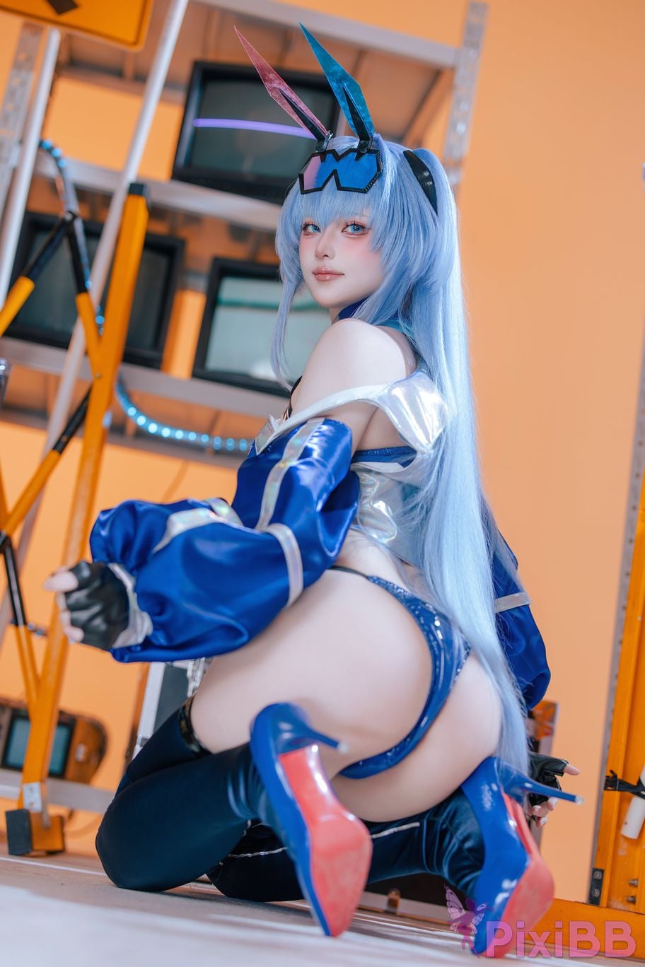 Cosplayer Island fish azur lane garden racing suit PixiBB.COM 058