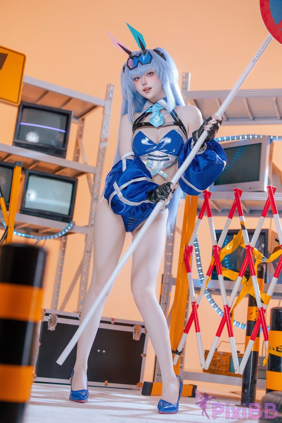 Cosplayer Island fish azur lane garden racing suit PixiBB.COM 062