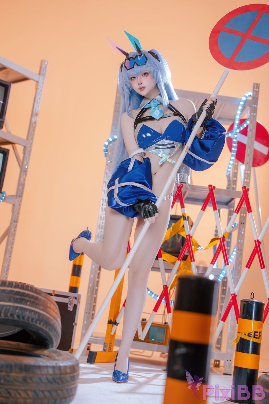 Cosplayer Island fish azur lane garden racing suit PixiBB.COM 066