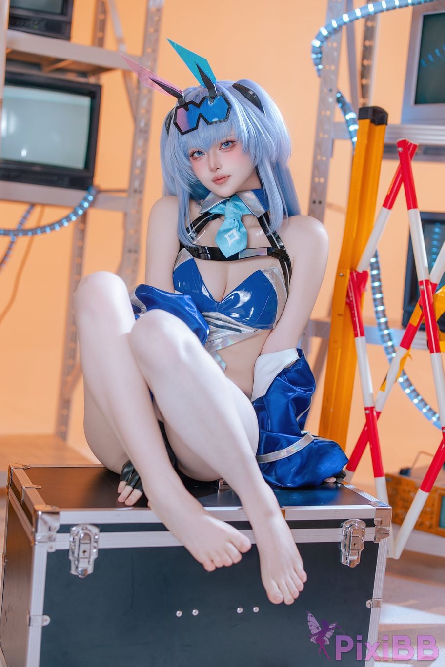 Cosplayer Island fish azur lane garden racing suit PixiBB.COM 069