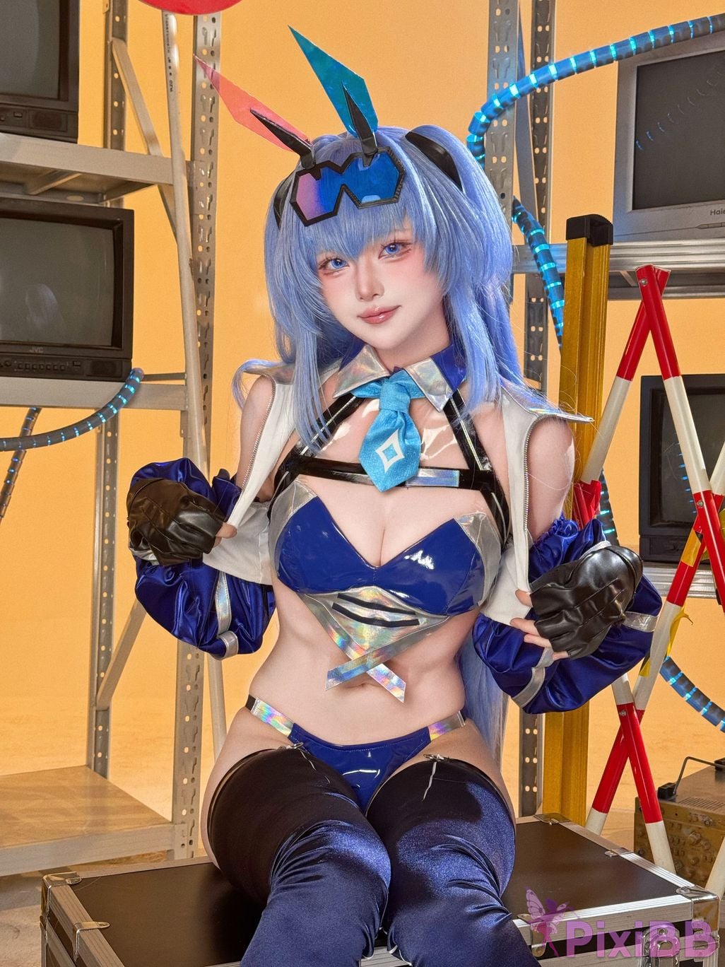 Cosplayer Island fish azur lane garden racing suit PixiBB.COM 074