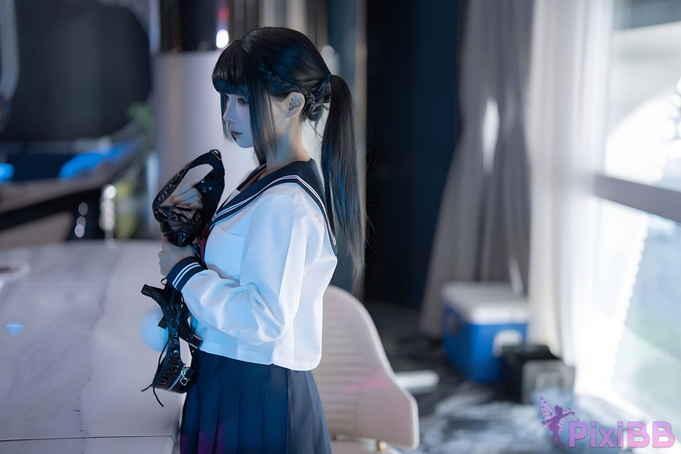 Cosplay chunmomo part time job of a schoolgirl PixiBB.COM 032