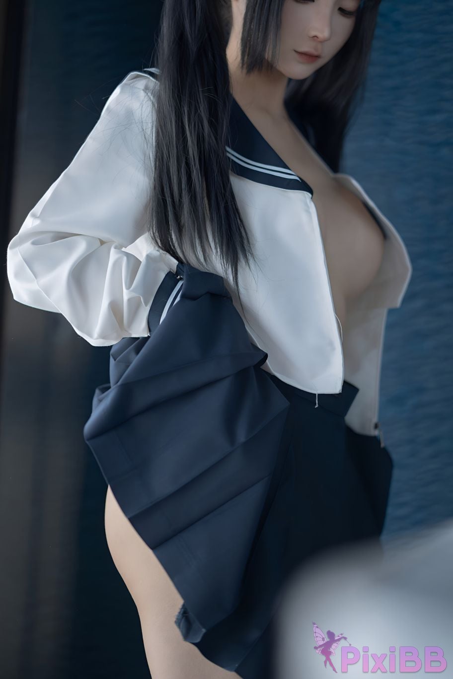 Cosplay chunmomo part time job of a schoolgirl PixiBB.COM 042