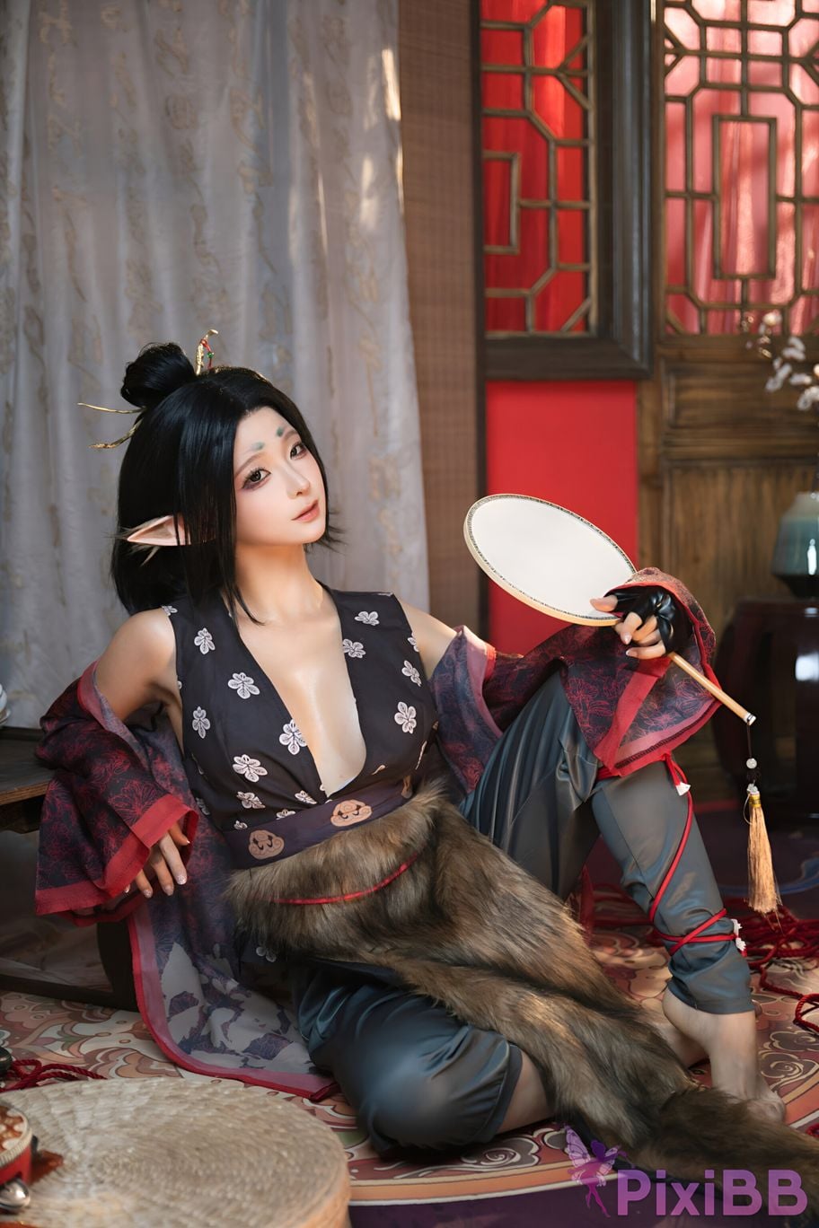 Cosplay chunmomo Black Myth Pingping PixiBB.COM 002