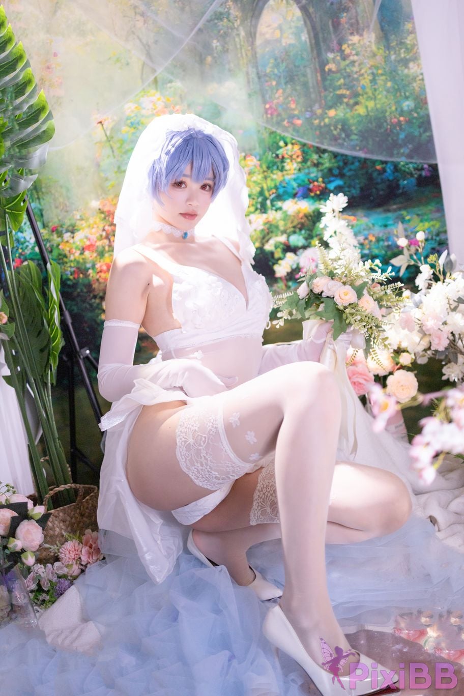 Cosplayer Shikako Chitanda Neon Genesis Evangelion beautiful bride PixiBB.COM 002