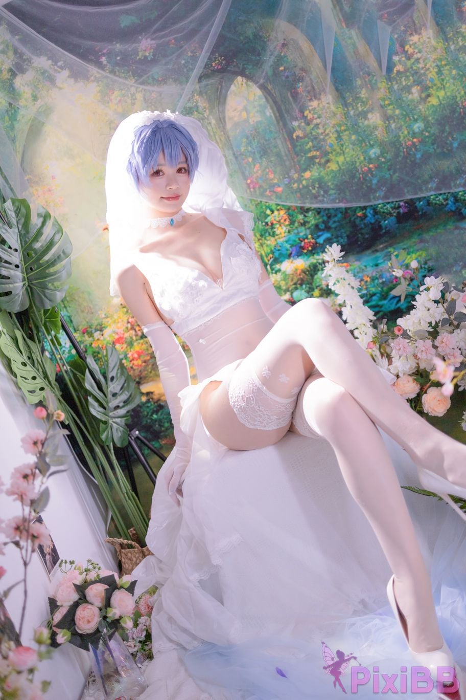 Cosplayer Shikako Chitanda Neon Genesis Evangelion beautiful bride PixiBB.COM 004