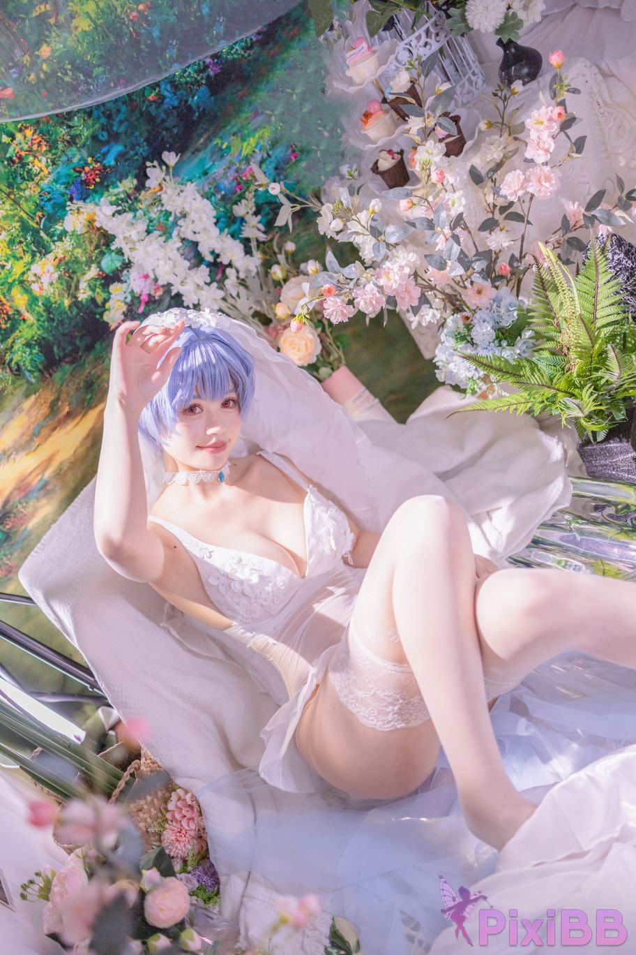 Cosplayer Shikako Chitanda Neon Genesis Evangelion beautiful bride PixiBB.COM 005