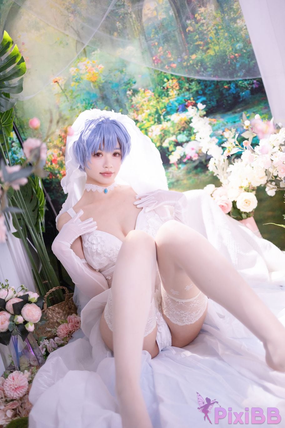 Cosplayer Shikako Chitanda Neon Genesis Evangelion beautiful bride PixiBB.COM 006