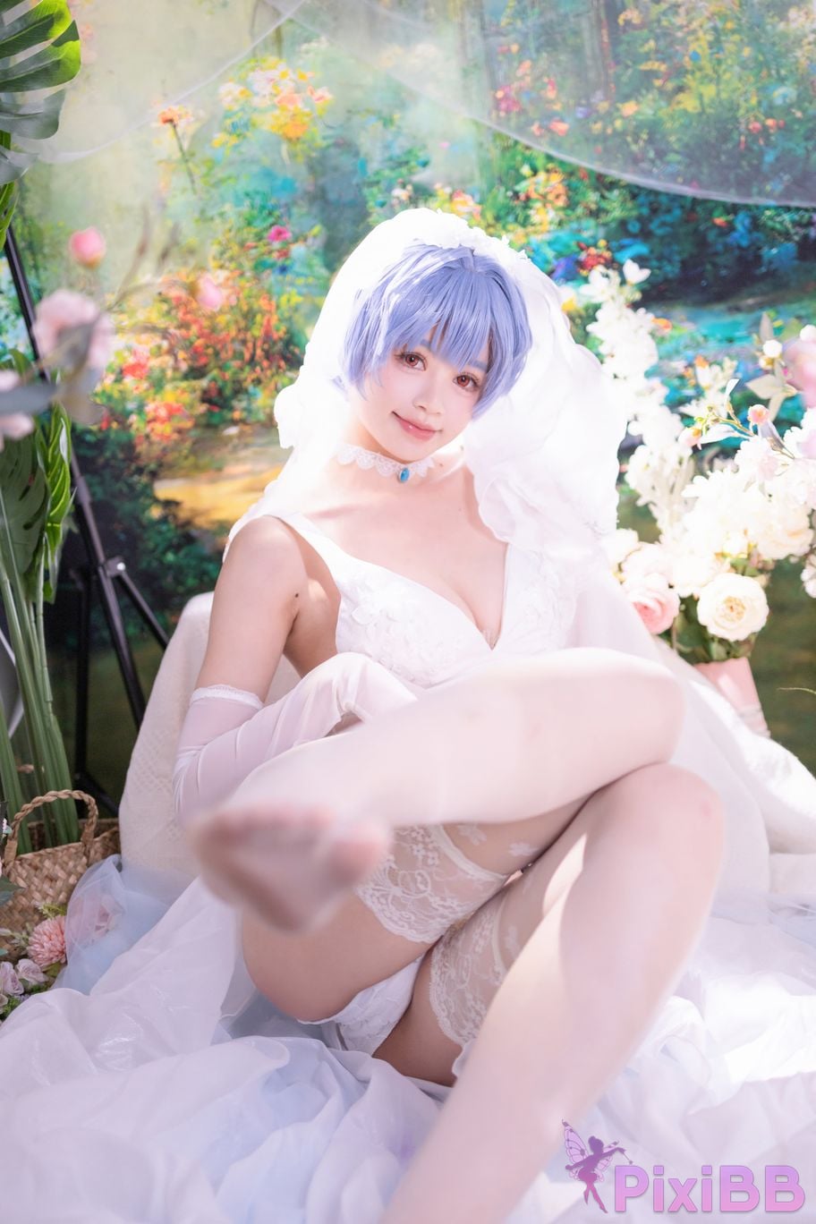 Cosplayer Shikako Chitanda Neon Genesis Evangelion beautiful bride PixiBB.COM 007
