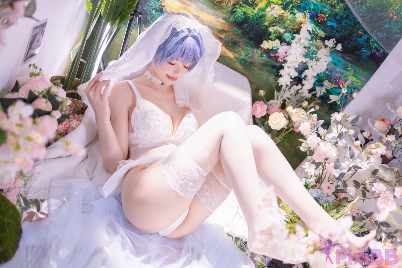 Cosplayer Shikako Chitanda Neon Genesis Evangelion beautiful bride PixiBB.COM 010