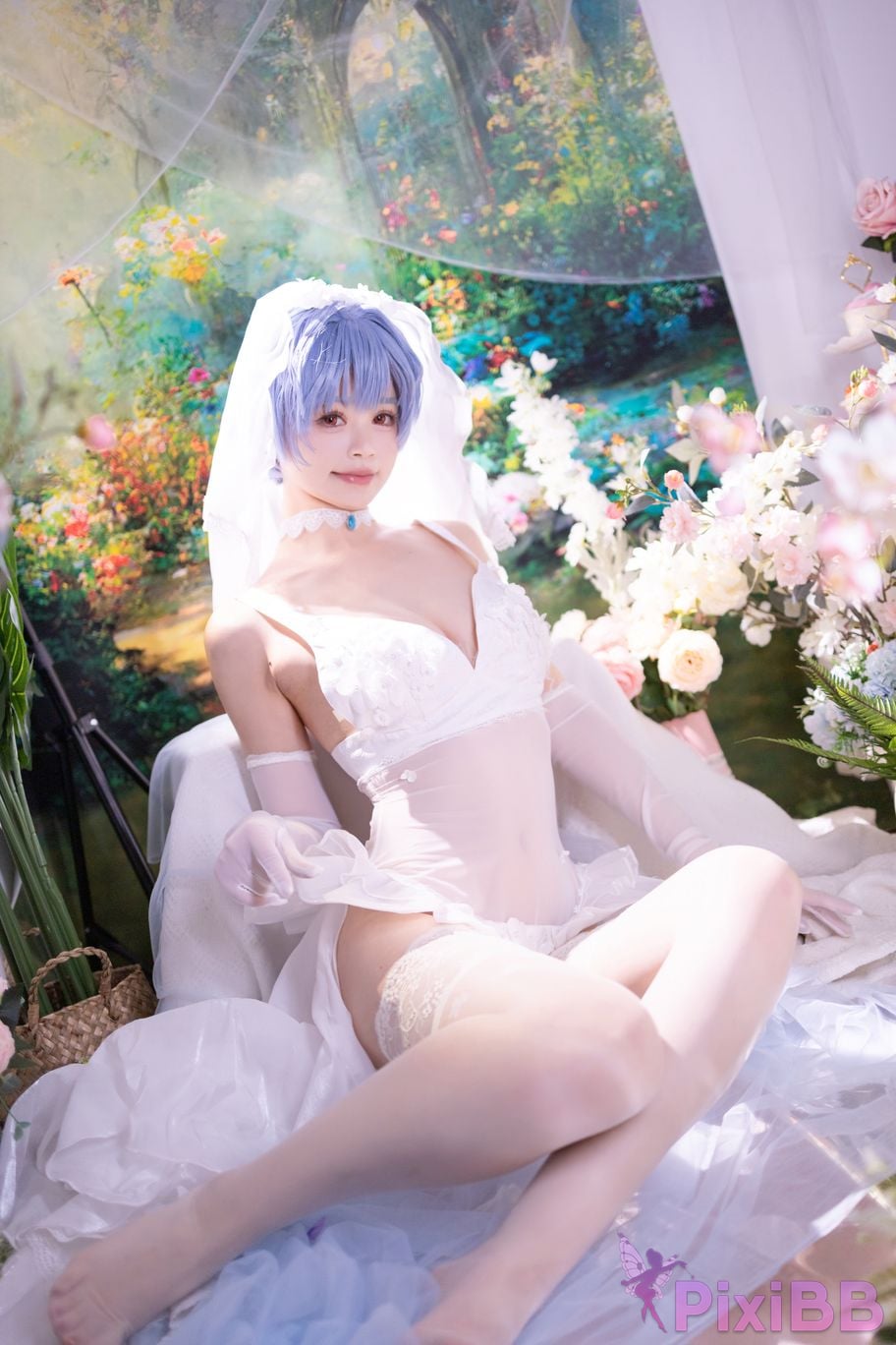 Cosplayer Shikako Chitanda Neon Genesis Evangelion beautiful bride PixiBB.COM 011