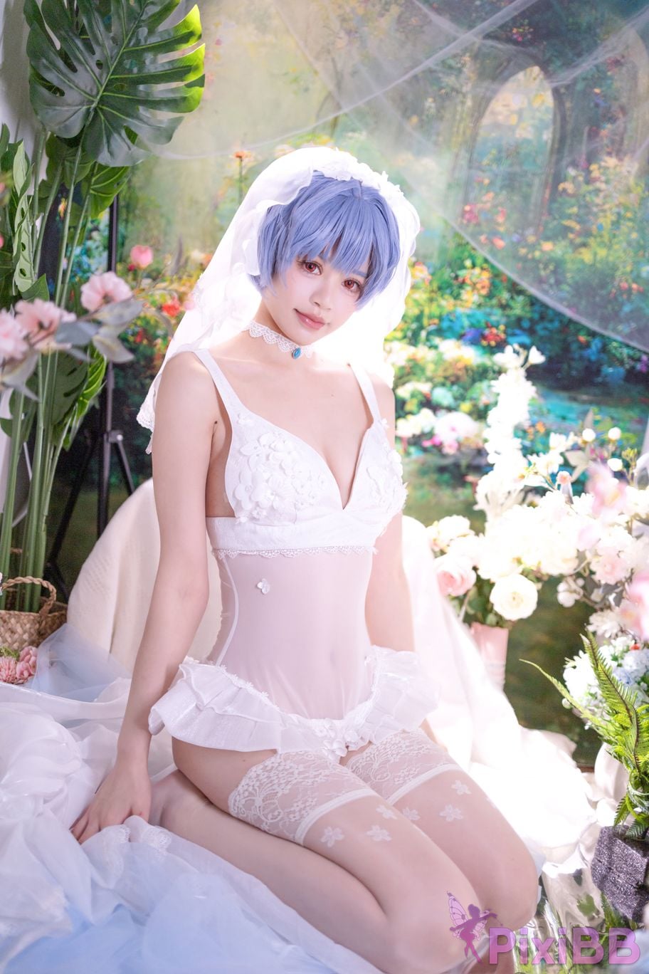 Cosplayer Shikako Chitanda Neon Genesis Evangelion beautiful bride PixiBB.COM 012