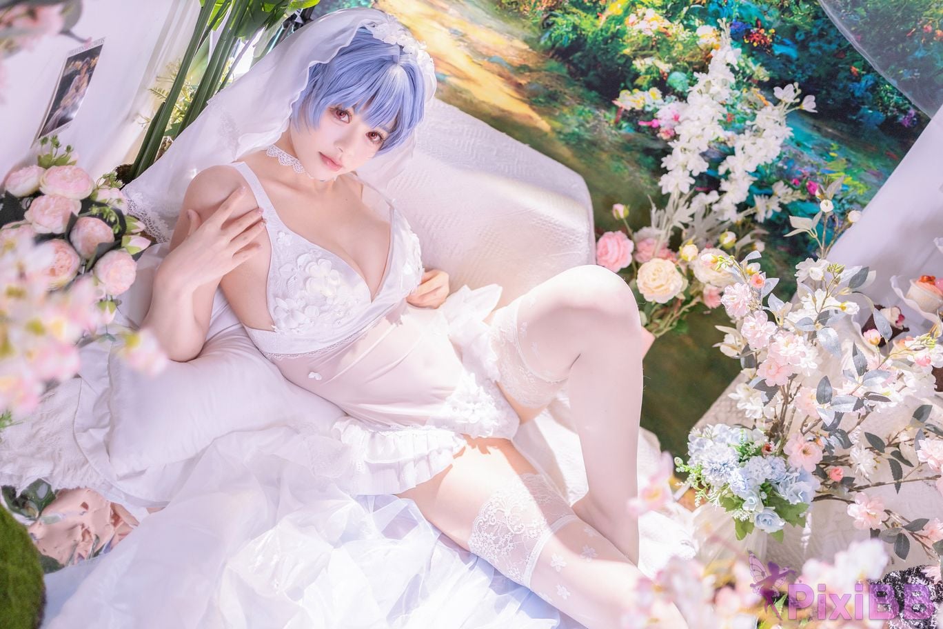 Cosplayer Shikako Chitanda Neon Genesis Evangelion beautiful bride PixiBB.COM 013