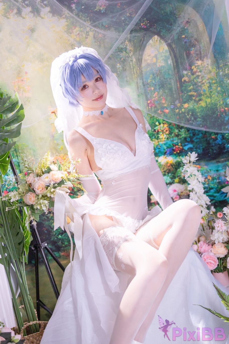 Cosplayer Shikako Chitanda Neon Genesis Evangelion beautiful bride PixiBB.COM 015