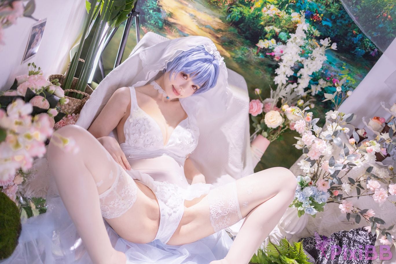 Cosplayer Shikako Chitanda Neon Genesis Evangelion beautiful bride PixiBB.COM 018