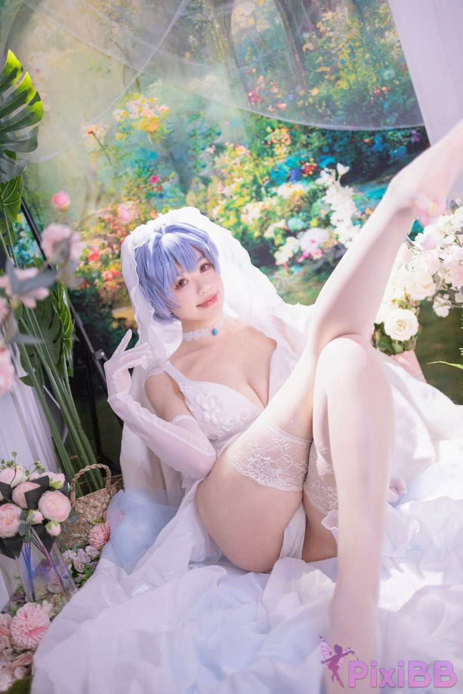 Cosplayer Shikako Chitanda Neon Genesis Evangelion beautiful bride PixiBB.COM 024