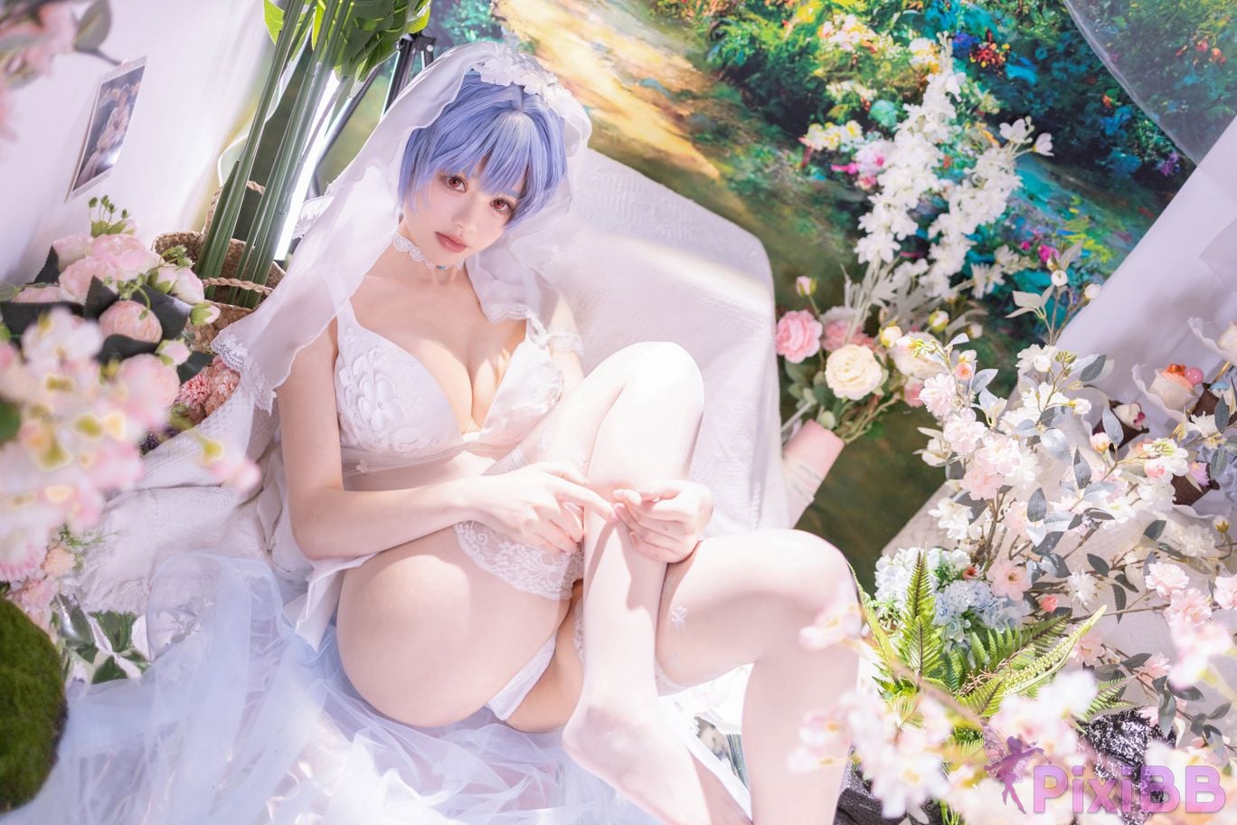 Cosplayer Shikako Chitanda Neon Genesis Evangelion beautiful bride PixiBB.COM 025