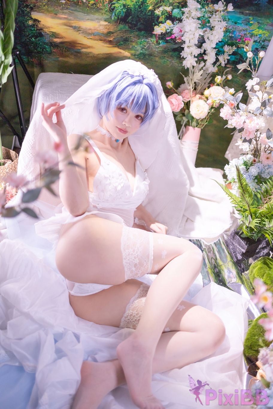 Cosplayer Shikako Chitanda Neon Genesis Evangelion beautiful bride PixiBB.COM 029