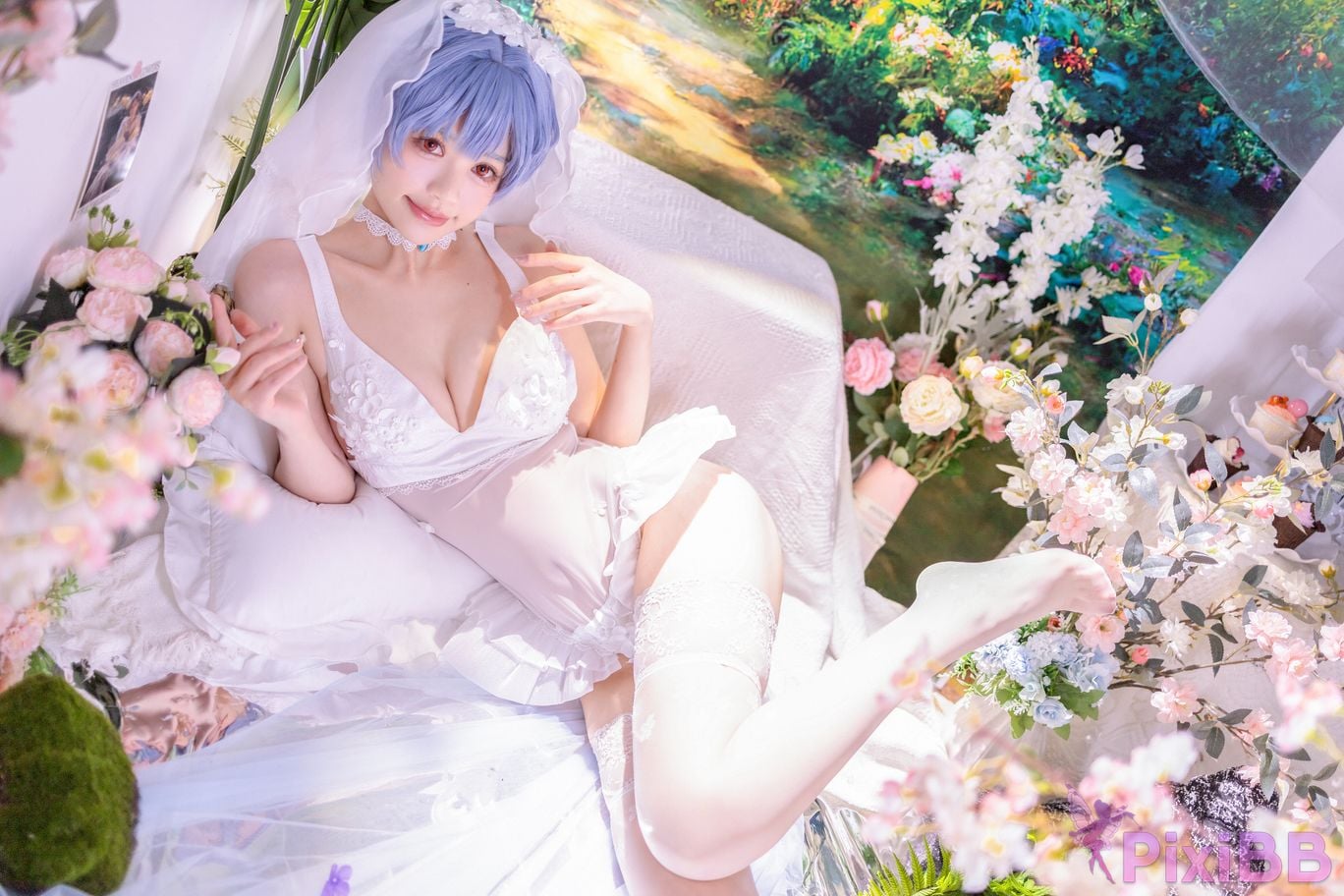 Cosplayer Shikako Chitanda Neon Genesis Evangelion beautiful bride PixiBB.COM 030