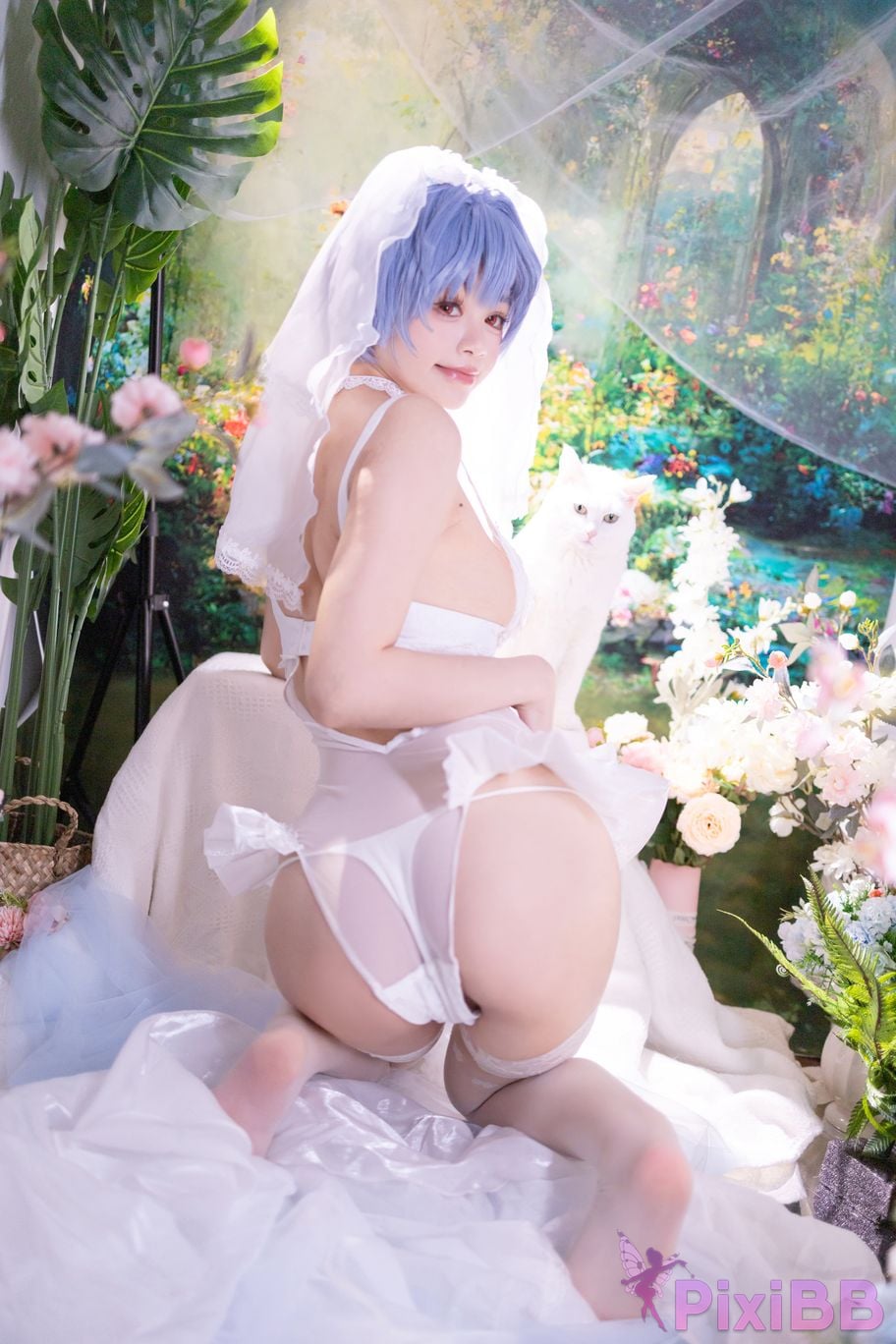 Cosplayer Shikako Chitanda Neon Genesis Evangelion beautiful bride PixiBB.COM 032