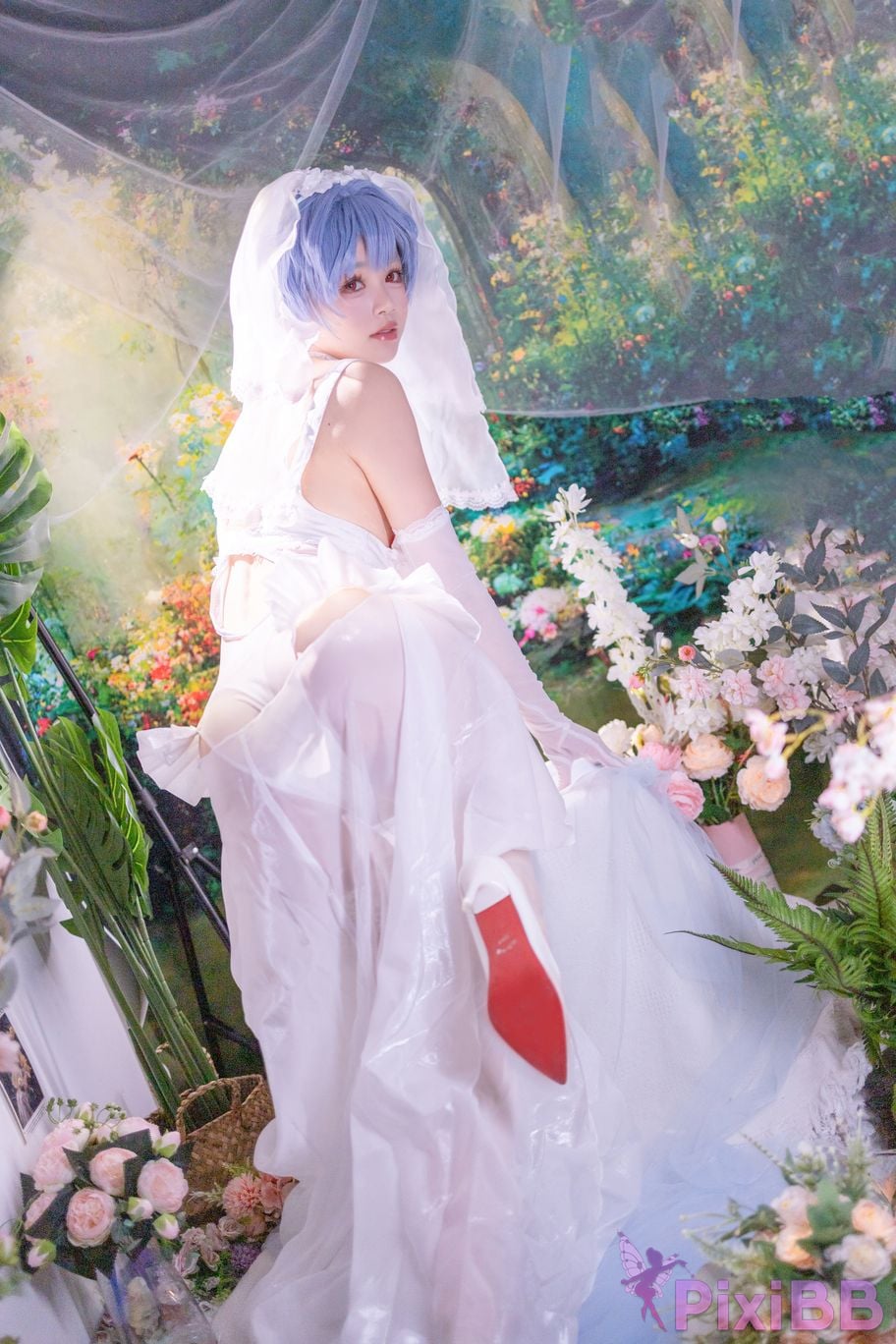 Cosplayer Shikako Chitanda Neon Genesis Evangelion beautiful bride PixiBB.COM 039