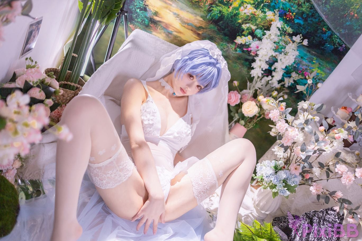 Cosplayer Shikako Chitanda Neon Genesis Evangelion beautiful bride PixiBB.COM 043