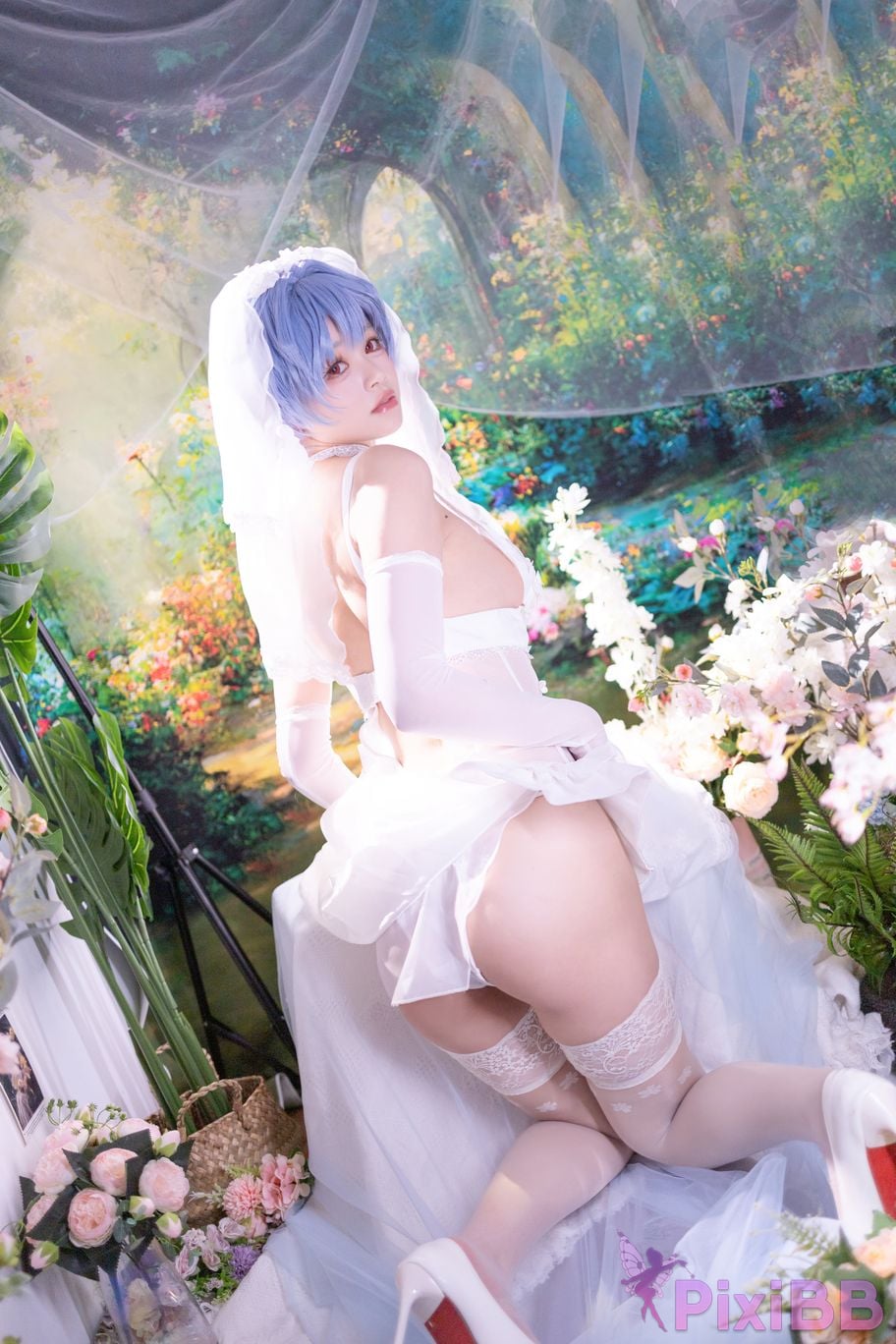 Cosplayer Shikako Chitanda Neon Genesis Evangelion beautiful bride PixiBB.COM 044