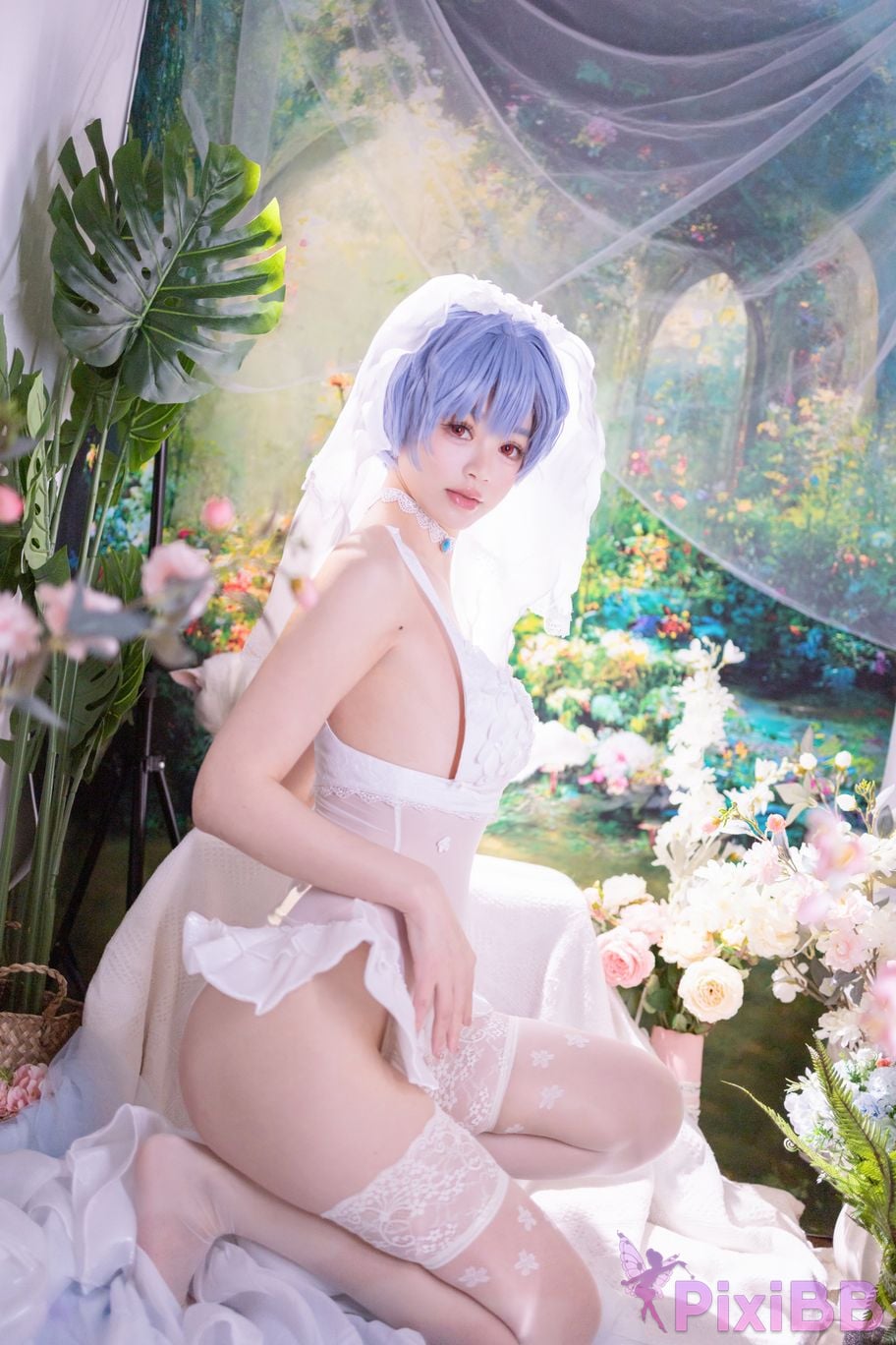 Cosplayer Shikako Chitanda Neon Genesis Evangelion beautiful bride PixiBB.COM 045