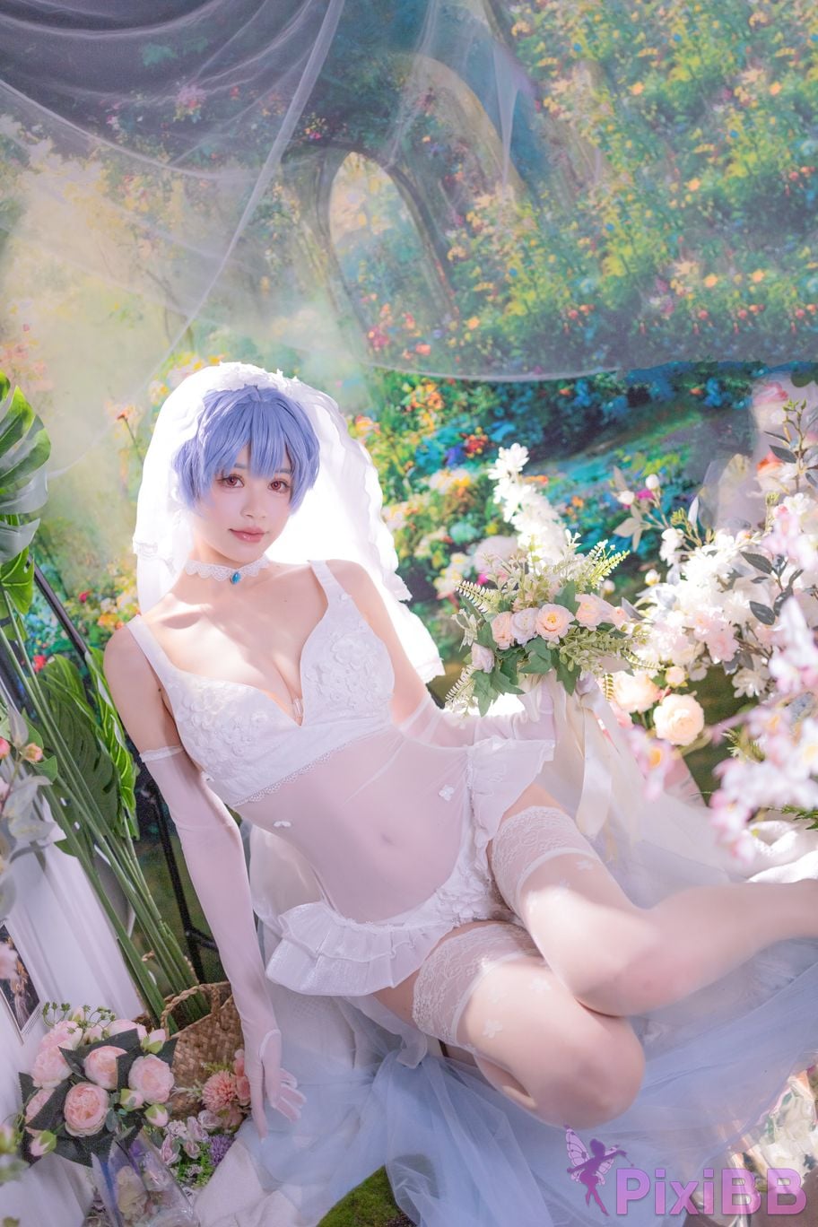 Cosplayer Shikako Chitanda Neon Genesis Evangelion beautiful bride PixiBB.COM 049